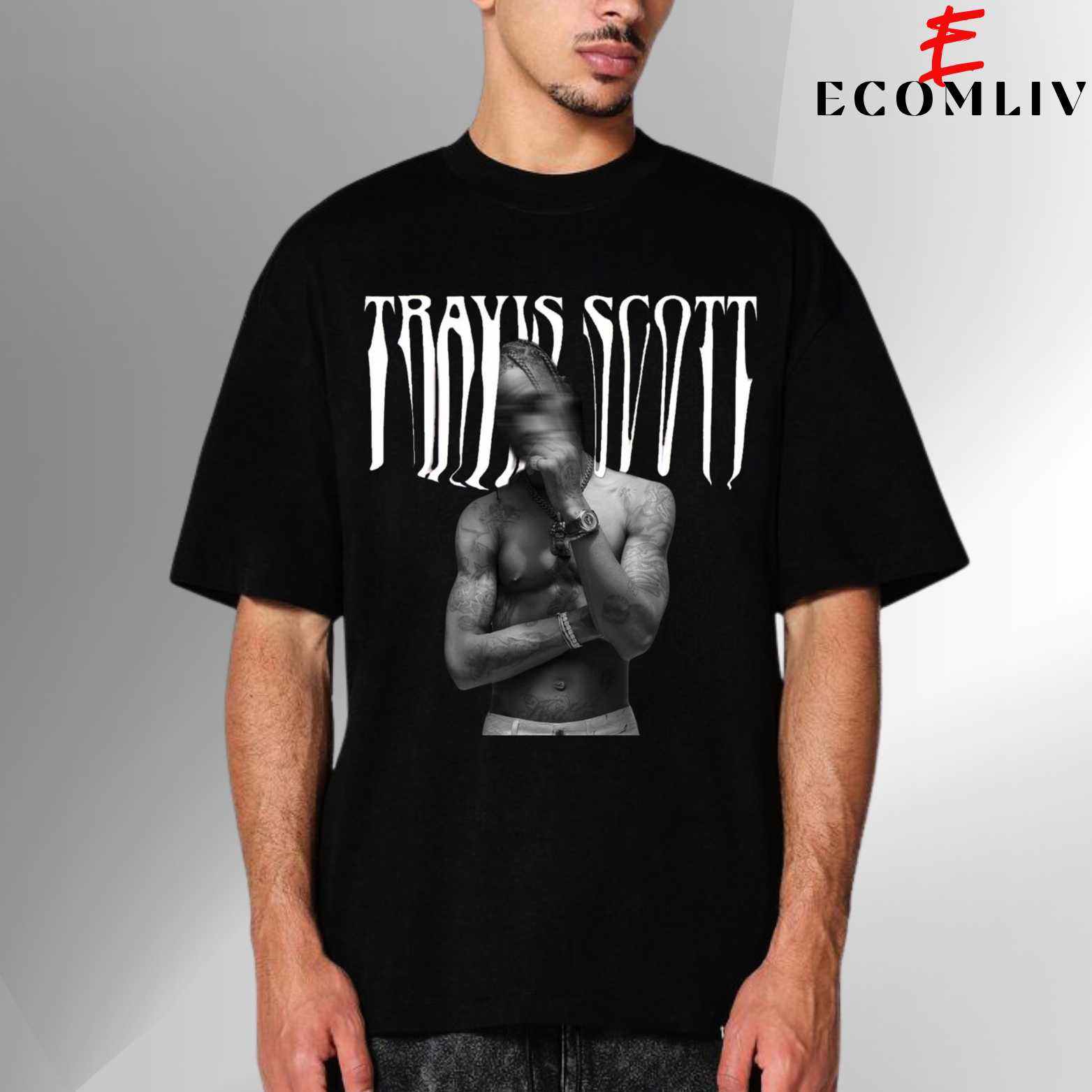 Travis Scott Shirt, Unisex Hip Hop Tee, Rap Concert Merch, Fan Gift Apparel